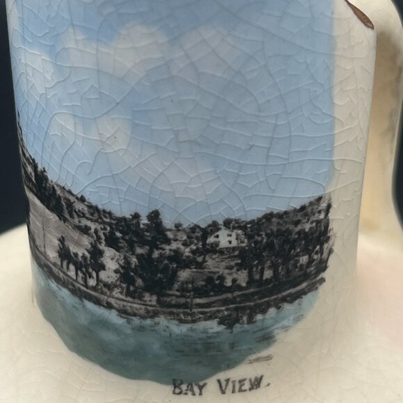 Vintage 1940s Vue De L’Eau (Bay View) Small Decorative Pitcher - Picture 6 of 9